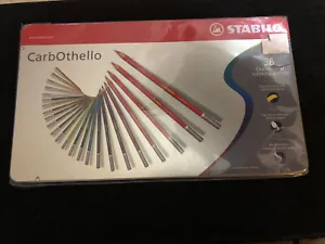 STABILO CarbOthello Metal Box of 36 Colours - Chalk-Pastel Coloured Pencil - Picture 1 of 2