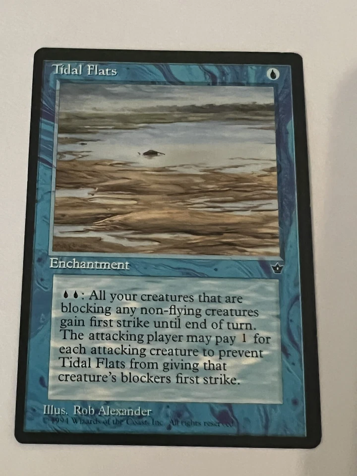 Tidal Flats, MTG Fallen Empires (1994) Common Blue Enchantment NM - Image 1 of 1