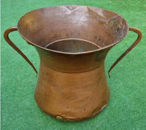 Antica pentola bollitore in rame con manici x cucina rustica agriturismo - Imagen 1 de 5