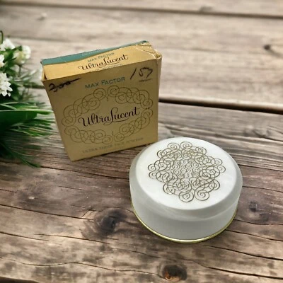 Max Factor Ultralucent Face Powder 2 Oz Vintage Medium Tone Loose Ultra Sheer - Image 1 of 4