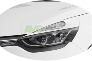 Headlight Eyelids for Renault Clio 4 2012-2019 v2 ABS Matt - Picture 1 of 5