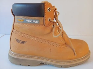 Trojan G15 S1 P Steel Toe Capped Safety Boots Honey Size UK 5 Used - Picture 1 of 15