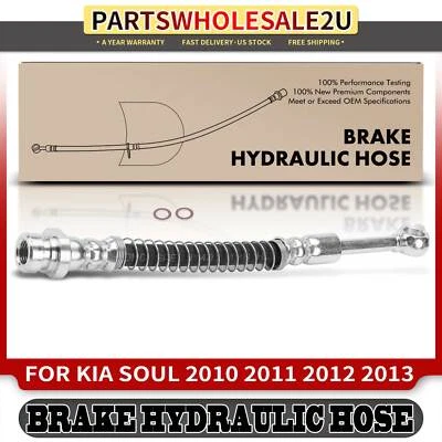 Rear Left or Right Outer Brake Hydraulic Hose for Kia Soul 2010 2011 2012 2013 - Image 1 of 4