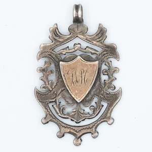 Antiguo llavero victoriano de cadena de reloj de plata de ley - WM - Imagen 1 de 12