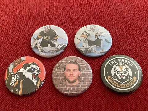 VGK Vegas Golden Knights memorabilia - Robin Lehner 5 x 1.75" fridge magnets Cover
