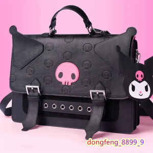 Hot Kuromi Backpack Computer Bag JK Black Single Shoulder Handbag Large Capacity