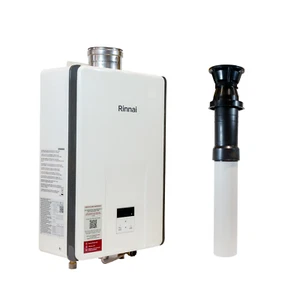 Rinnai 11i Infinity LPG 11L Durchlauferhitzer & vertikales Abgasset statisch Wohnwagen - Bild 1 von 8