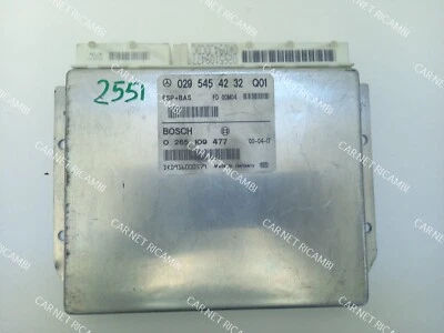 0295454232 BOSCH 0265109477 CENTRALINA WSG ESP + BAS MERCEDES-BENZ CLASSE A W168 - Immagine 1 di 4