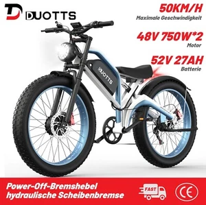 2025 New E-mountain bike DUOTTS N26 Ebike 26inch Fat Tire 1500VV Motor 48V20Ah - Picture 1 of 13