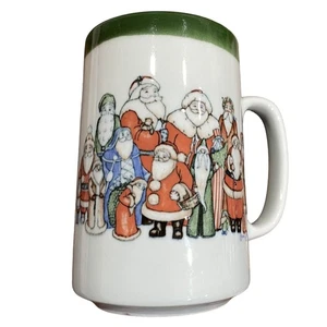 Tazza di Natale VINTAGE OTAGIRI Giappone Babbo Natale stampa cuore di Jan Jameson tazza - Foto 1 di 7