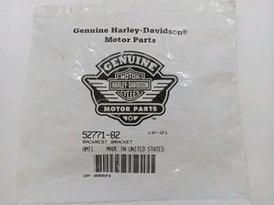 GENUINE HARLEY DAVIDSON Backrest Bracket 52771-82 - Picture 1 of 5