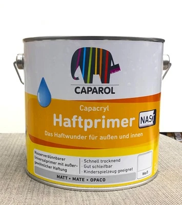 Capacryl Haftprimer, NAST, weiß 2,5 l Eimer Caparol - Bild 1 von 3