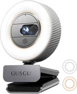 GUSGU G910 2K Webcam Quad HD per PC con Microfono e Cover Luce e Privacy con... - Foto 1 di 9