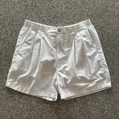 Pantalones Cortos Tenis Adidas Para Mujer’s M Blanco Plisado De Colección Años 90 Cintura Alta Foto 1 de 4