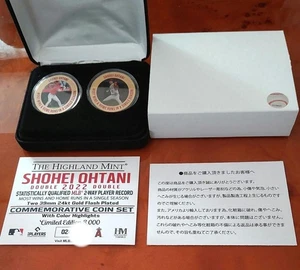 MLB Shohei Ohtani 2022 Double Stat Gold Medal Set Official Limited Edition - Bild 1 von 7