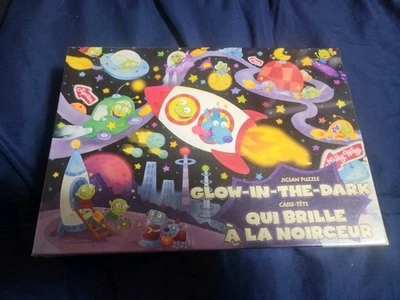 Springbok 60 Piece Glow In The Dark Puzzle Fun In Space NEW Sealed In Box - Image 1 of 2