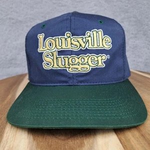 Vintage Louisville Slugger Mütze Kappe Druckknopflasche blau Blockhead Baseball Herren - Bild 1 von 8