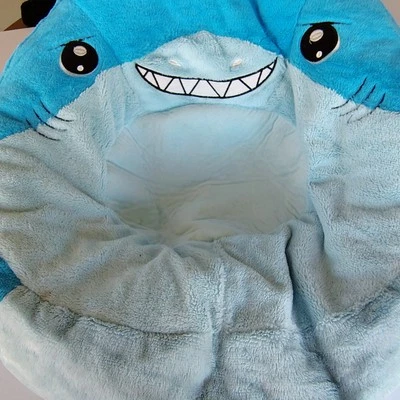 Blue Shark plush bean Bag Chair - Image 1 of 3