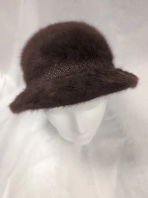 Sombrero de cubo Kangol clásico retro años 90 Angora ropa de calle Furgora Grouser marrón  Foto 1 de 4