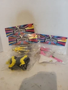 1995 McDonalds Mighty Morphin Power Rangers Yellow Ranger & Pink Ranger - Sealed - Picture 1 of 5