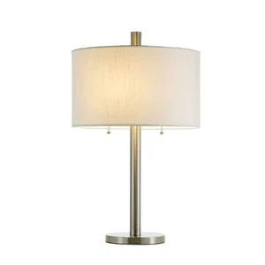 Adesso Boulevard 28 in. Satin Steel Table Lamp - Picture 1 of 1