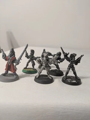 Warhammer 40k Harlequin Troupe clásico Metal Rogue Trader incluyendo Death Jester Foto 1 de 4