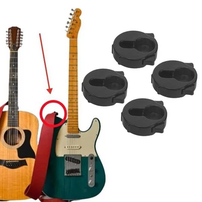 Juego de 4 cerraduras de correa de guitarra reemplaza regalo confiable cambio rápido Foto 1 de 4