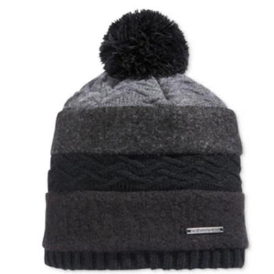 Gorro Sean John Mixed Media Lana Pom Rayas Sombrero Exclusivo Macy's - Negro - $32 Foto 1 de 4