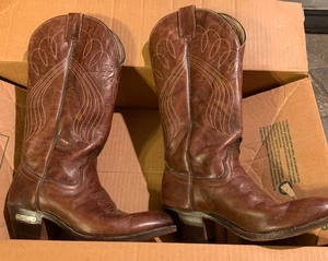 Laredo Gr. 81/2B Damen braun Akzentnähte Cowboy Tanzstiefel - J Toe - neue Absätze - Bild 1 von 10