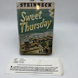 1954 Sweet Thursday John Steinbeck First UK Edition DJ- 42-18 - Imagen 1 de 14