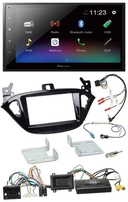 Pioneer USB Bluetooth DAB 2DIN Lenkrad Autoradio für Opel Adam Corsa E ab 2013 P - Bild 1 von 4