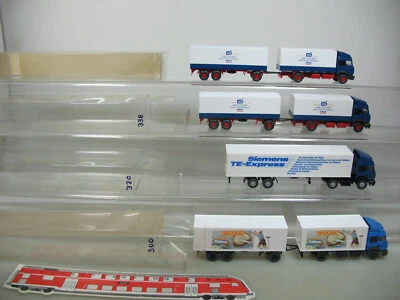 4X Wiking H0 1:87 Camion Iveco: Milkana+Siemens+125 Anni, 2X Box #AI726-1 - Immagine 1 di 4