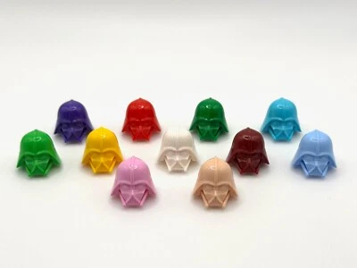 OFFICIAL STAR WARS LEGO - 2-Piece Darth Vader Hemet (Unreleased Colors) - NEW - Image 1 of 4