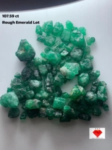 107,59ct Smaragd grobes Set - kompakte, hochwertige Kristalle von Swat" - Bild 1 von 10