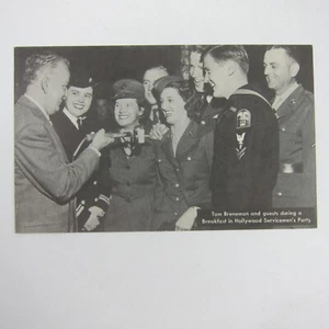AK Tom Breneman Frühstück in Hollywood Soldatenparty Vintage 1945 - Bild 1 von 12
