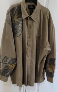 Camouflage Camo Hunting Shirt Gun Rest Patch by RedHead Sz 2XL Cotton Button-up - Picture 1 of 11