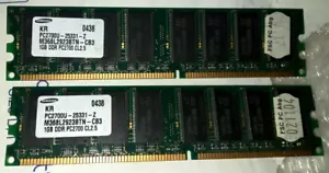 Samsung KR DDR333 PC2700U (PC2700U-25331-Z), 2 x 1GB - Picture 1 of 1