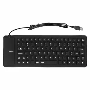 USB 2.0 Silicone Roll Up Foldable PC Computer Keyboard - Bild 1 von 1