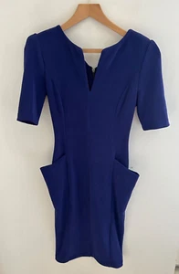 Diva Catwalk Purple Ribbed Stretch Long Dress Size M - Picture 1 of 8