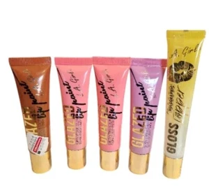 Lot of 5 L.A Girl Glazed Lip Paint Lip Glosses Various Shades New Sealed - Picture 1 of 7