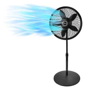 Lasko 18 Inch Cyclone Pedestal Oscillating Floor Fan Black 3 Speed - Picture 1 of 11