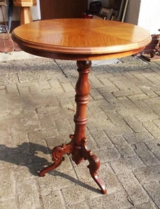 Tisch, Beistelltisch, Lampentisch, antik, Nussbaum/ Rosenholz, um 1875 - Bild 1 von 24