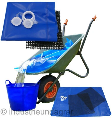 ML Wasserbehälter für Schubkarre Wassersack mit Gießaufsatz Wasser Bag 80 Liter
