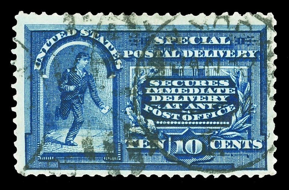 Scott E4 1894 10c Special Delivery Issue Used VF Duplex Cancels Cat $110 - Image 1 of 1