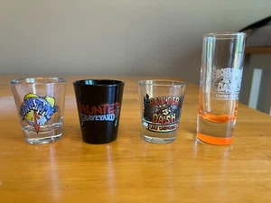 NEW Lake Compounce Amusement Park 4 collectible shot glasses mancave drinkware - Picture 1 of 3