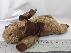 Ty Pillow Pals Mortimer Moose Plush 16 Inch 1995 Brown Stuffed Animal Toy - Picture 1 of 8