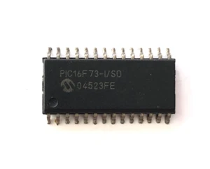 PIC16F73 Microcontroller 4Kb x 14 Flash SOIC-28 Genuine Microchip part x 1 pcs - Foto 1 di 1