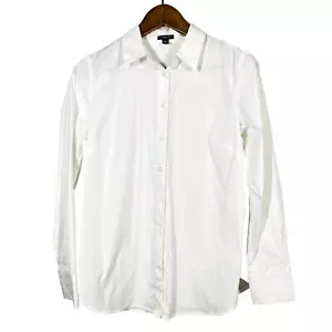 NEW! Ann Taylor Petites Button Up Dress Shirt Long Sleeve White - 10P - Picture 1 of 4