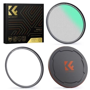 K&F Concept 82mm Magnetic Type black mist 1/8+Lens Cap Set Soft Effect NANO-X - Picture 1 of 10