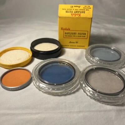Vintage Kodak Series VI Kodachrome Daylight Filter Type A Orange. Plus More! - Image 1 of 4